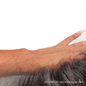 4x4 5x5 HD Lace Closure Frontal Raw Brazilian virgin Human Hair Cheap Transparent 13x4 13x6 360 Lace Frontal Closure Pre Plucked